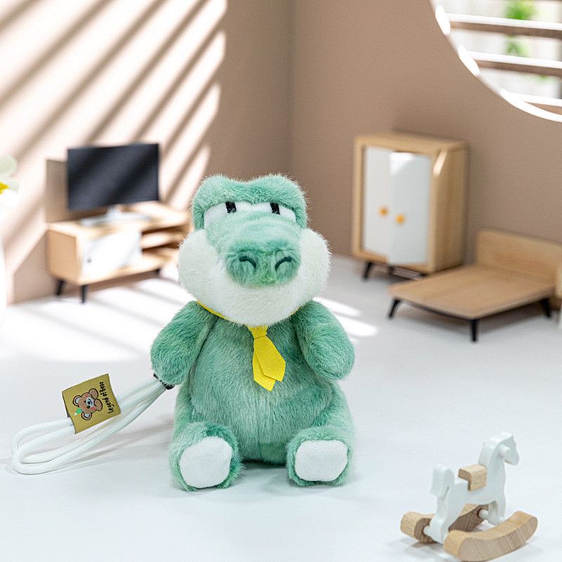 [Garantia de Qualidade] Brinquedo de pelúcia transfronteiriço, pingente de pelúcia Mr. Crocodile, boneco de pelúcia croc