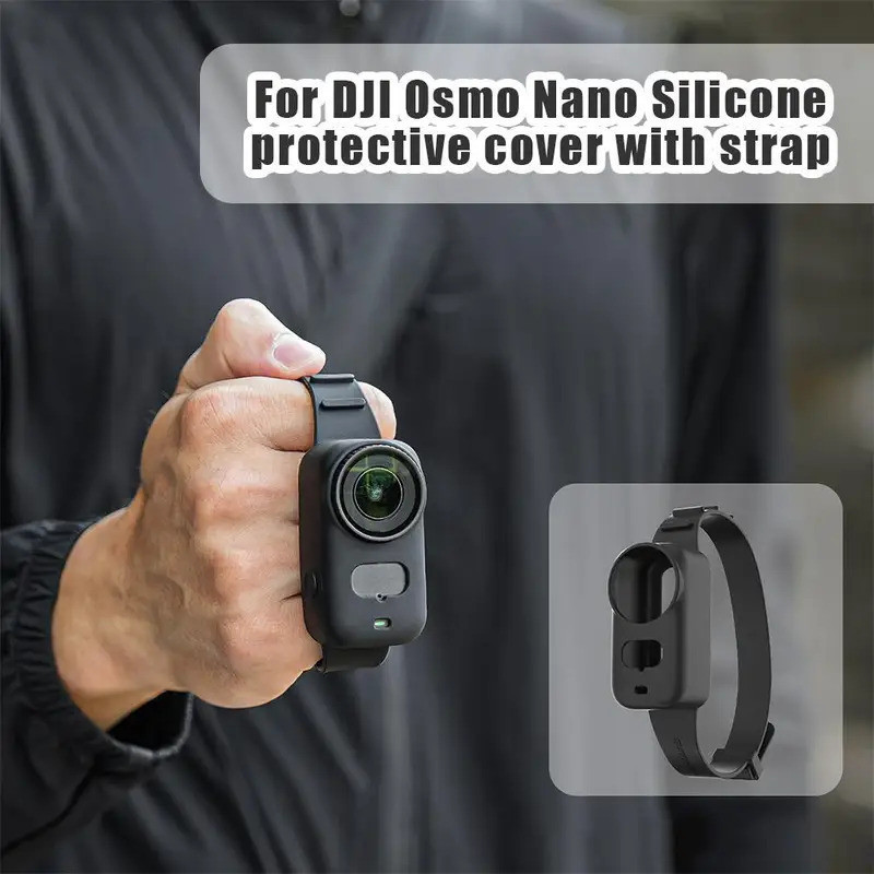Para DJI Osmo Nano: Capa de Silicone Multifuncional com Alça, Fita de Expansão para Alça, Capa Protetora, Acessórios de