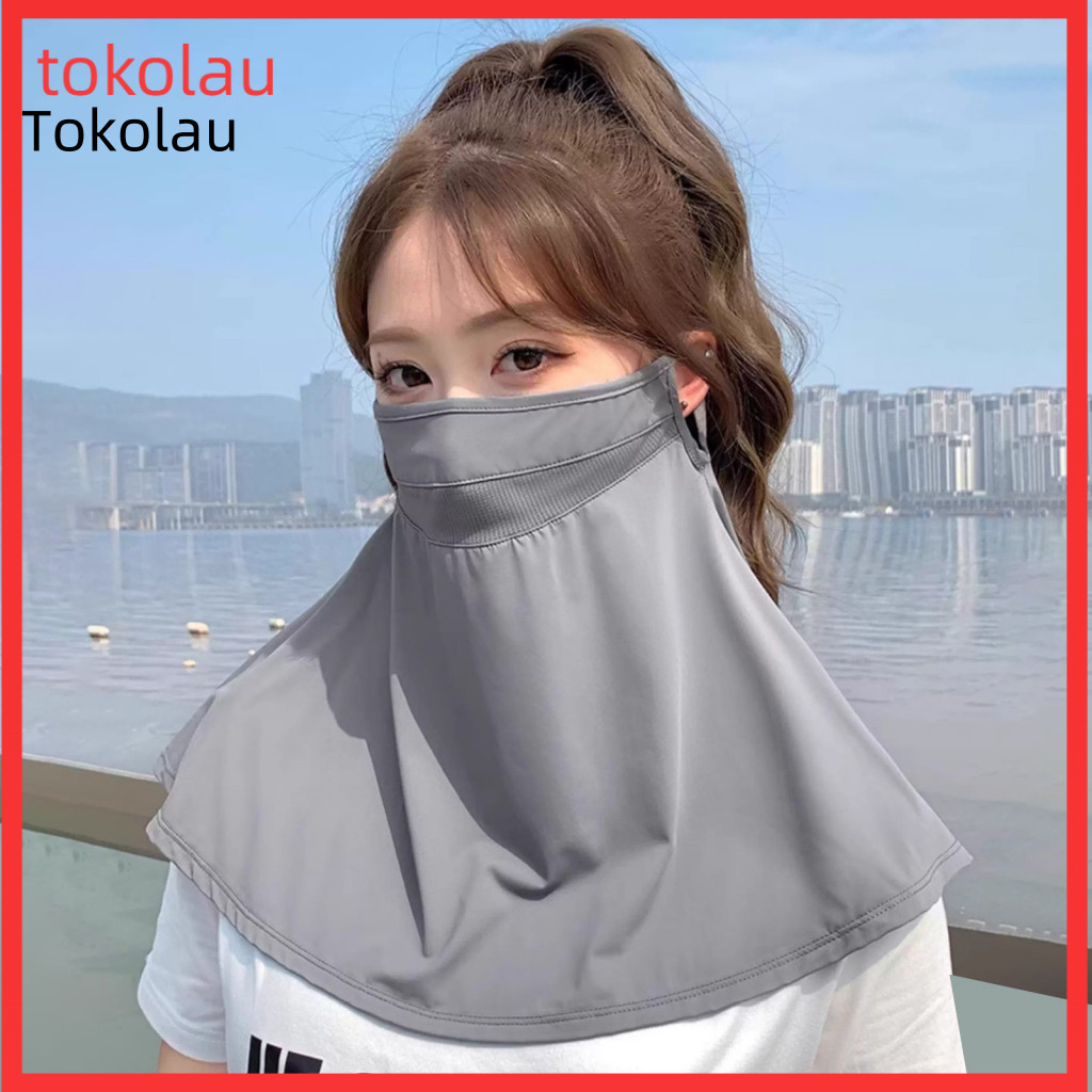 Sun Protection Face Guard Upf 50 Uv Shield Ice-cooling Breathable Fabric Full Coverage Summer Sunblock Sleeve for Outdoo