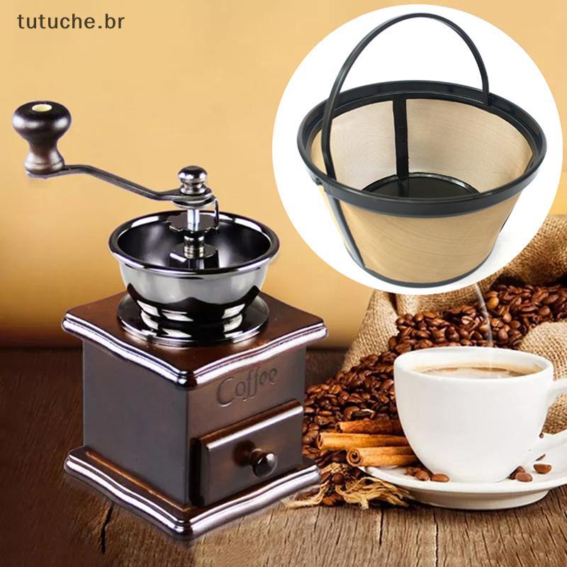 TU Reutilizável Cafeteira Filtro Titular Gotejador Malha Cesta Utensílios De Cozinha Ferramentas BR