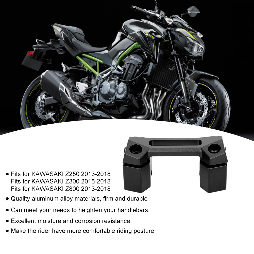 Torachel1-BR Código de aumento do guidão da motocicleta, adequado para Kawasaki Z250 Z300 Z800