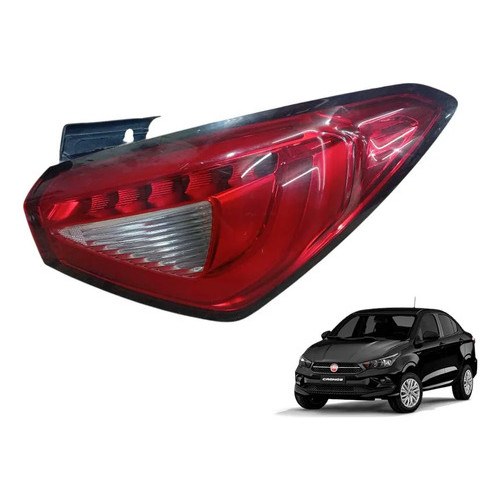 Lanterna Traseira Fiat Cronos L. Direito C/ Led 2018 A 2025 Direito/passageiro Vermelho