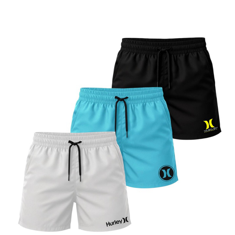 kit 3 shorts tectel bermuda masculina praia estilo único envio imediato — imagem 2 de 2