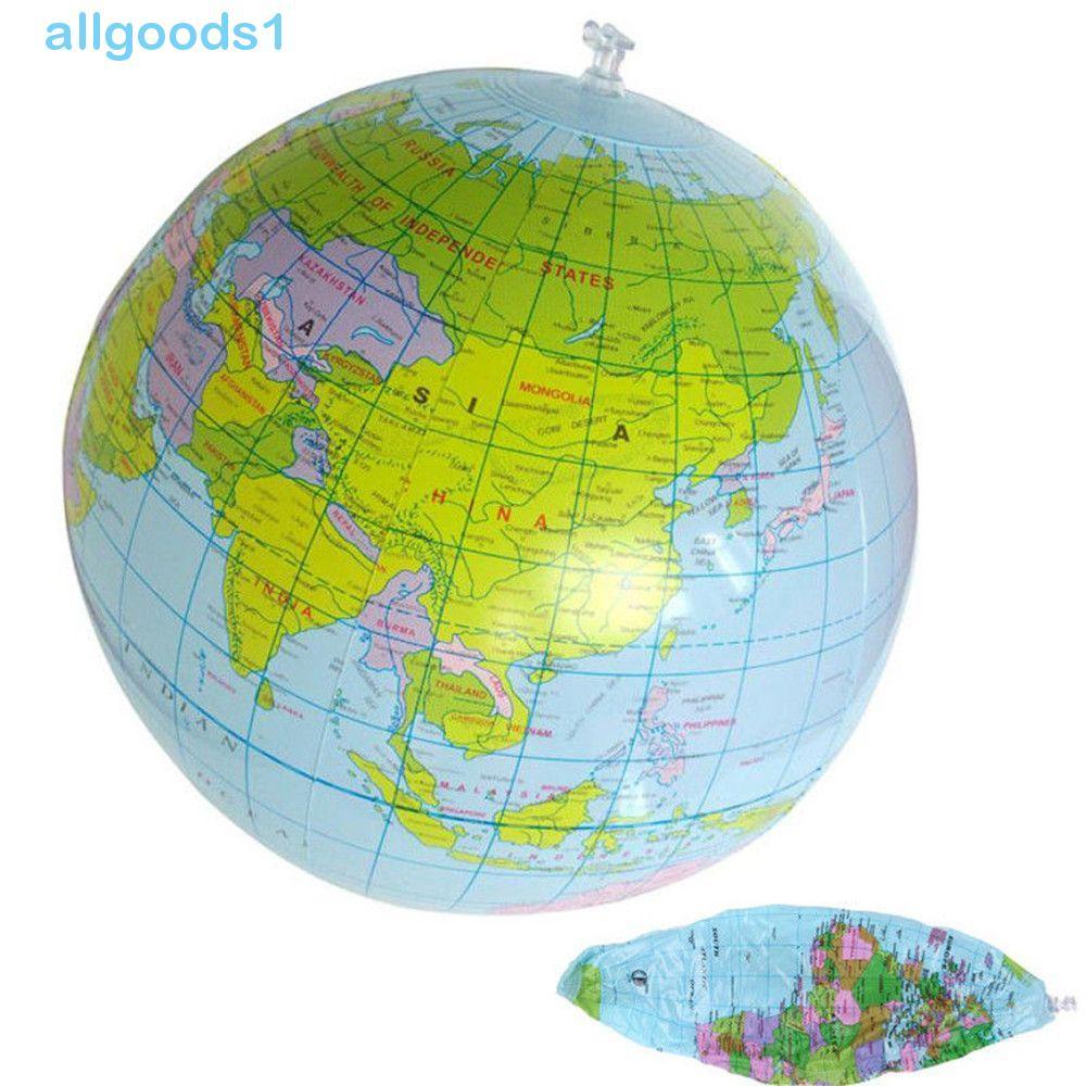 ALLGOODS Globo Gigante Explodir Geografia Bola De Praia Balão Educacional Mapa Mundial De 16 Polegadas