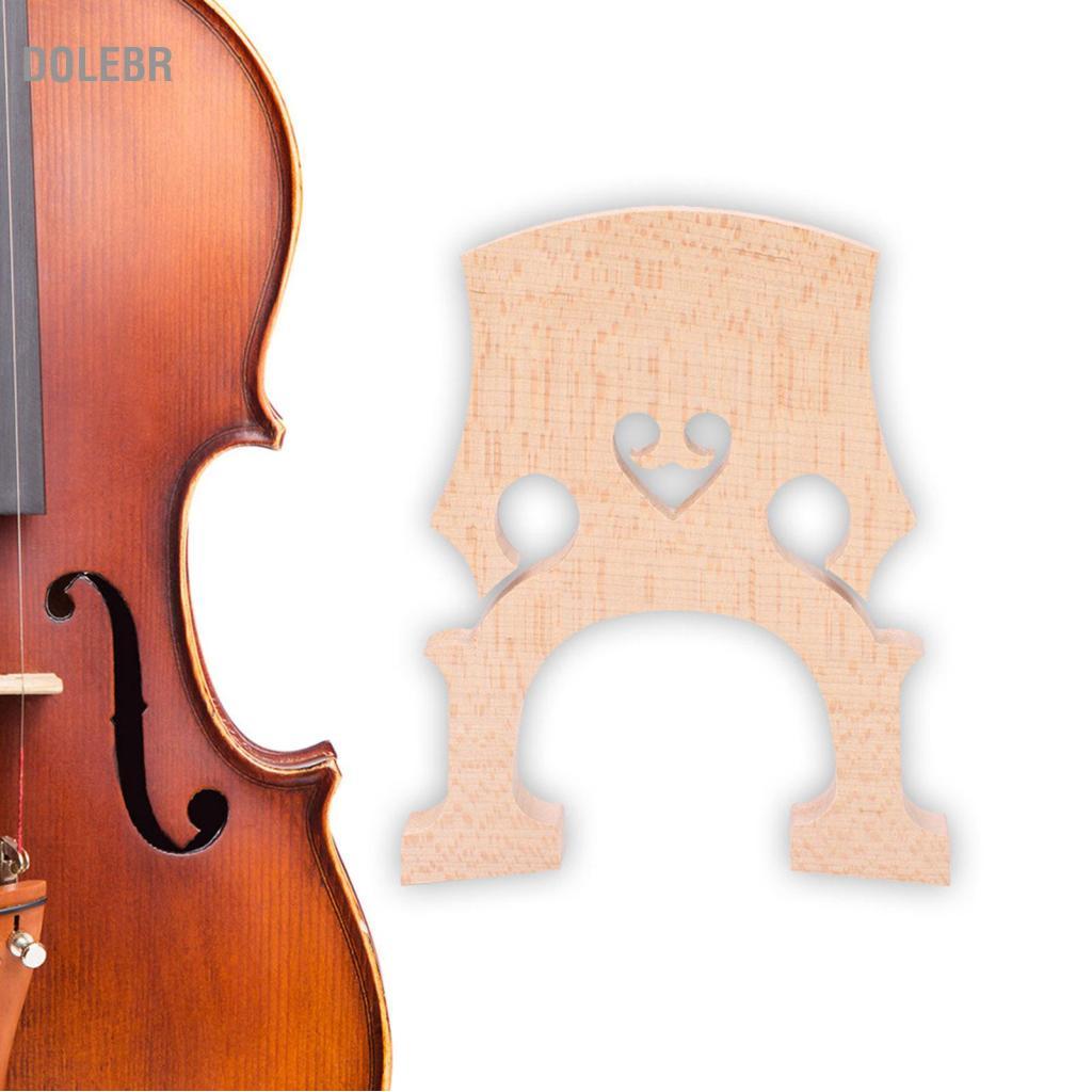 Dolebr Dolebr Maple Wood Cello Bridge Peças de reposição Acessório de instrumento para violoncelos 4/4 3/4 (4/4)