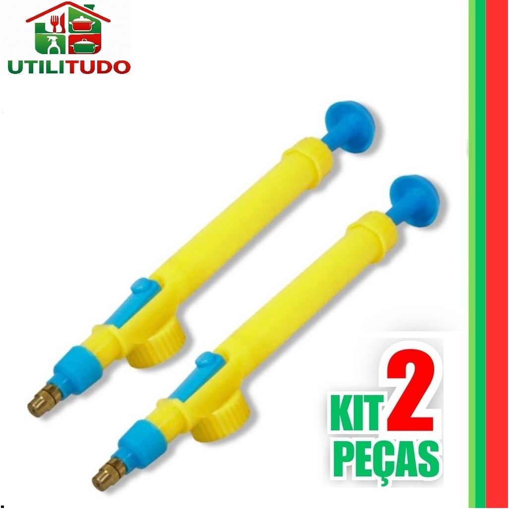 2 Pulverizador E Borrifador Para Garrafa Pet Manual Spray PJardinagem Adaptável Multiuso