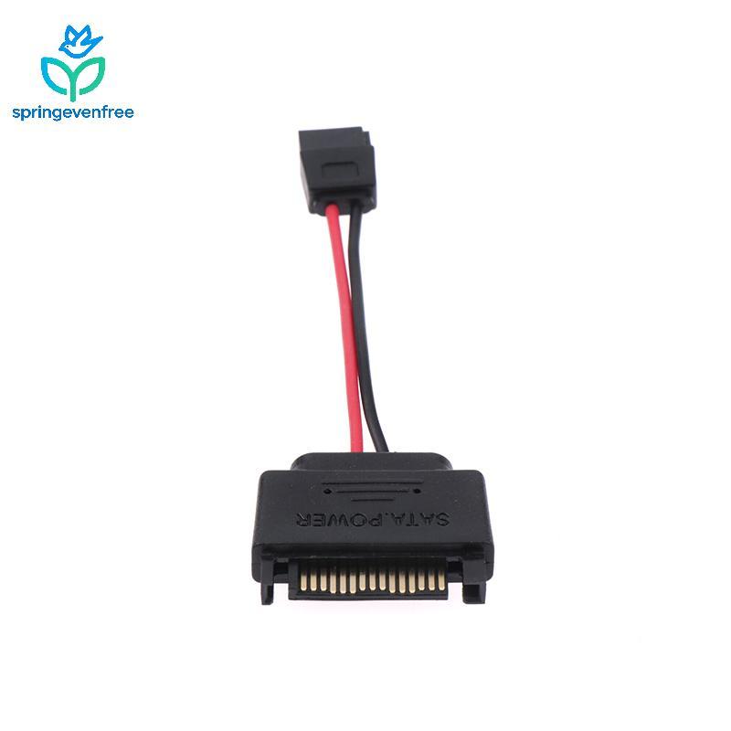 Spe 1Pc SATA 15 Pinos Macho Para 6 Fêmea Slimline Cabo Adaptador De Alimentação 20awg Laptop De Unidade Óptica FE