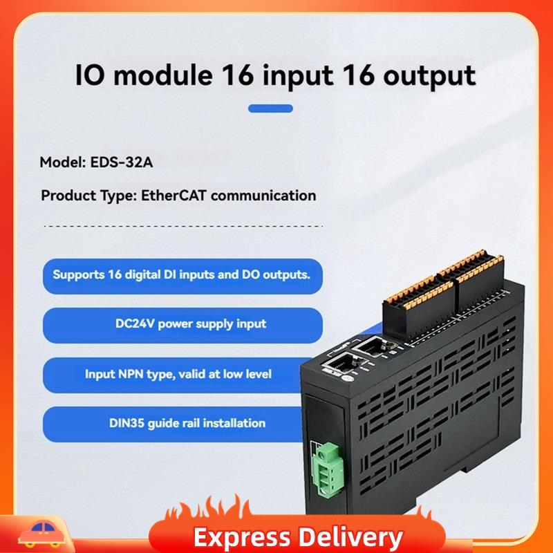 [Entrega Rápida BRY8] EDS-32A Série EtherCAT Remoto IO Módulo De Aquisição De Dados Comunicação Ethernet Controlador PLC