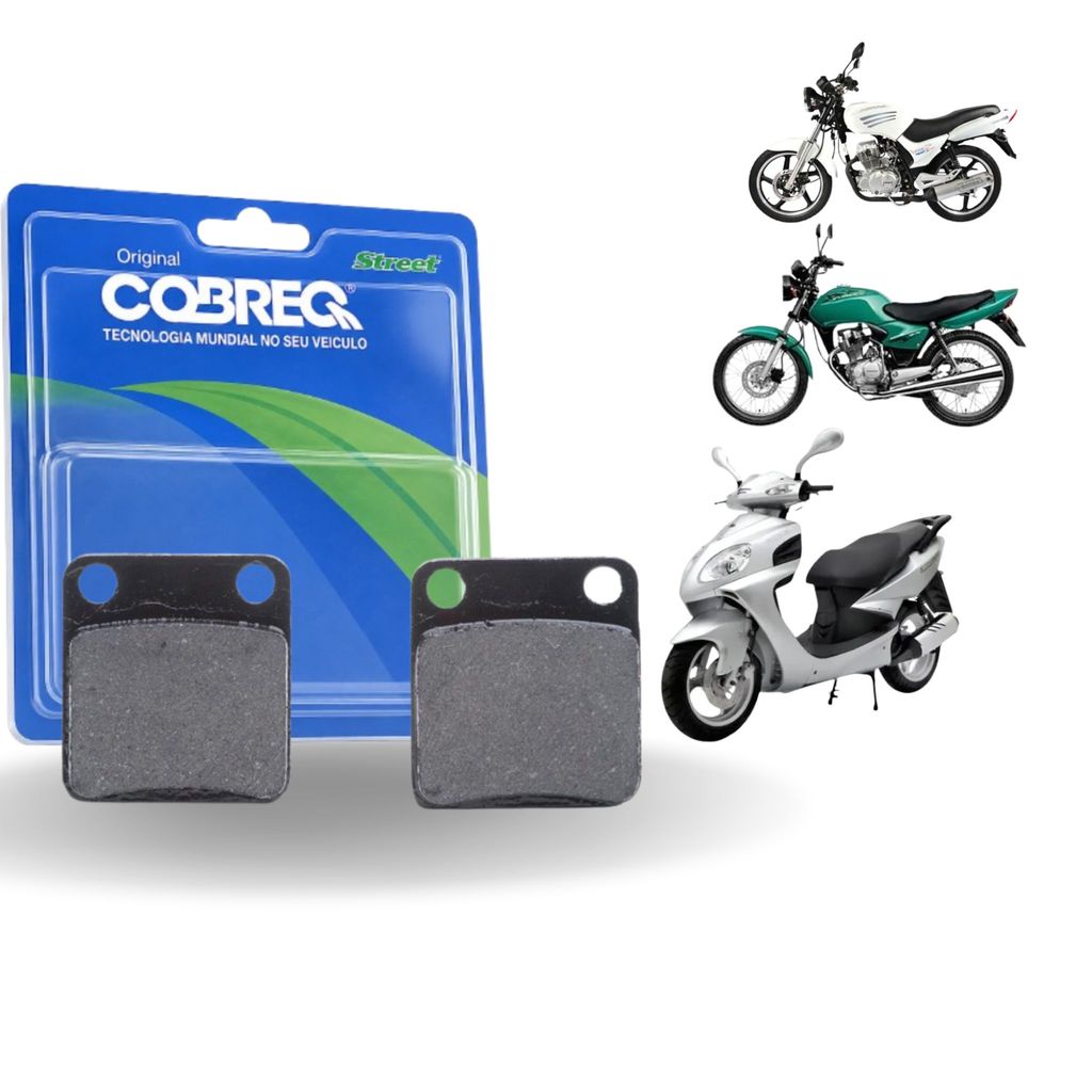 Pastilha Freio Dianteiro Moto Honda CBX 200 Strada 1994 ate 2004 Cobreq