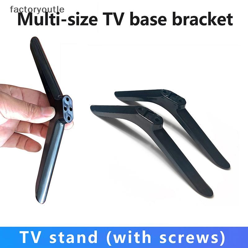 FAR 1 Par Base De Televisão Mesa Suporte Pernas Pedestal Substituição Montagem Perna Plástico Pés Universal Pé BR