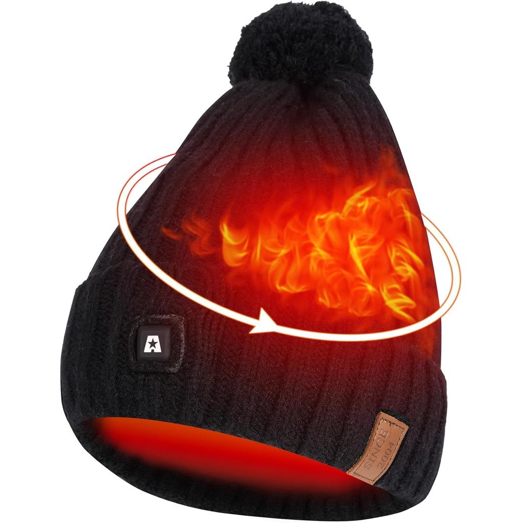 Gorro de Pesca Aquecido ARRIS com Bateria Recarregável, Boné Térmico de Malha para Clima Frio ao Ar Livre, Pesca no Gelo