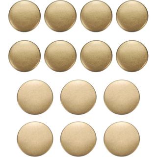 Conjunto de Botões Metálicos Envelhecidos HARFINGTON 15mm 20mm Botão Redondo de Metal para Costura com Haste de Latão, B