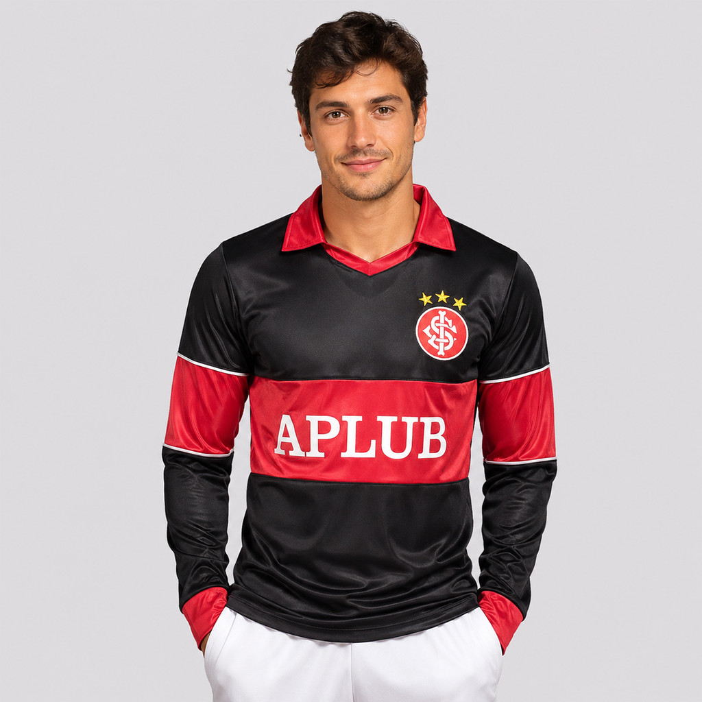 Camisa Internacional Retrô 1987 Goleiro Manga Longa