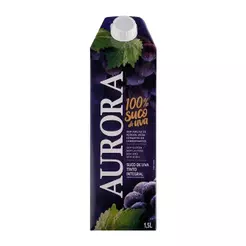Suco de Uva Integral Aurora Tetra Pack 6x1,5L