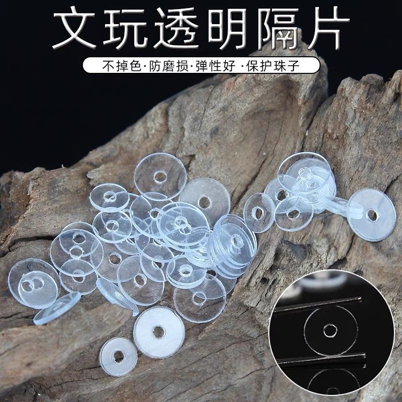 Importado Ultra-fino transparente espaçador cristal Wenwan pulseira espaçador invisível High-End pérola Gem frisado aces