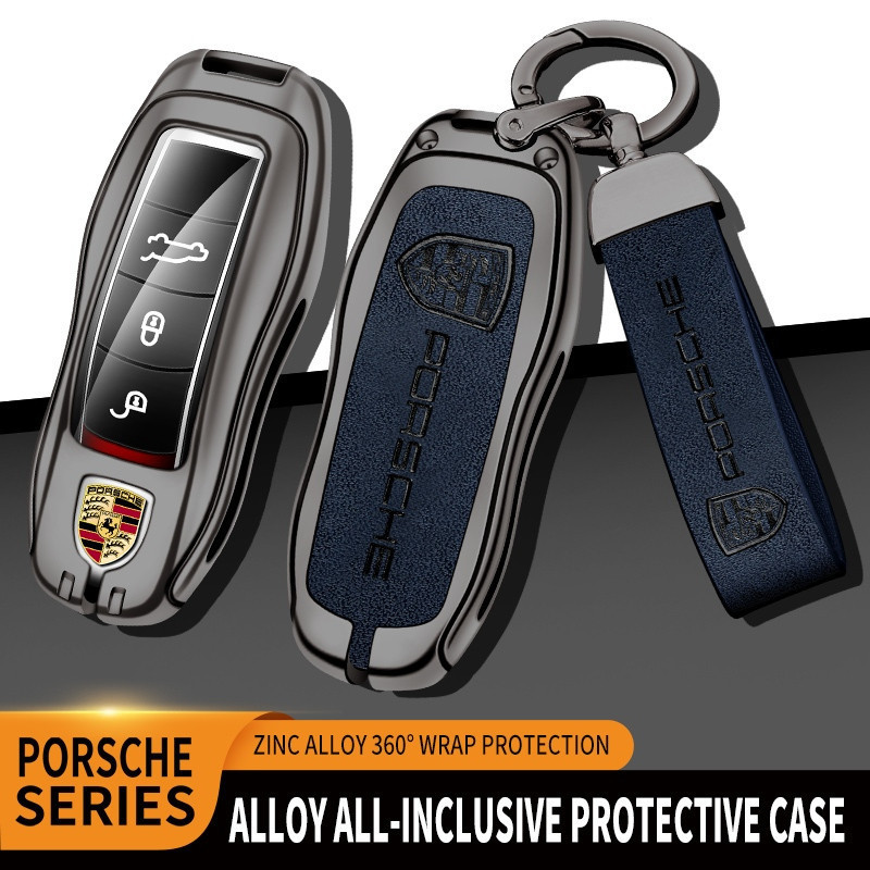 Capa para Chave Porsche [Em Estoque] Adequada para Boxster, Cayman, 911, Carrera, Panamera, Cayenne, Macan, Liga de Alta
