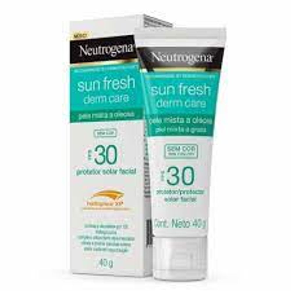 Protetor Solar Corporal Neutrogena Sun Fresh FPS 30, protetor facial com 40g VALIDADE 08/2026