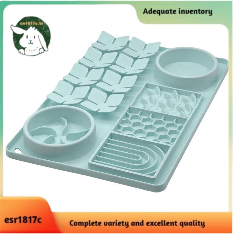 Tigela De Alimentação Lenta Para Cães , Tapete De Silicone Lamber Com Ventosas Snuffle Treinamento De Cheiro De Animais 