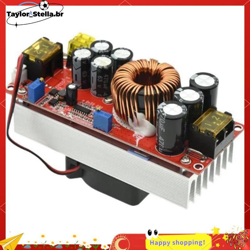 Tensão Ajustável 12-90V DC-Boost Converter 1800W 40A Step Up Módulo De Fonte De Alimentação Carregador 10-60V