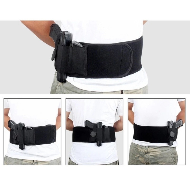 Coldre Abdominal NEOPRENE/ELÁSTICO Universal Cintura Velado Várias Posições UNISSEX