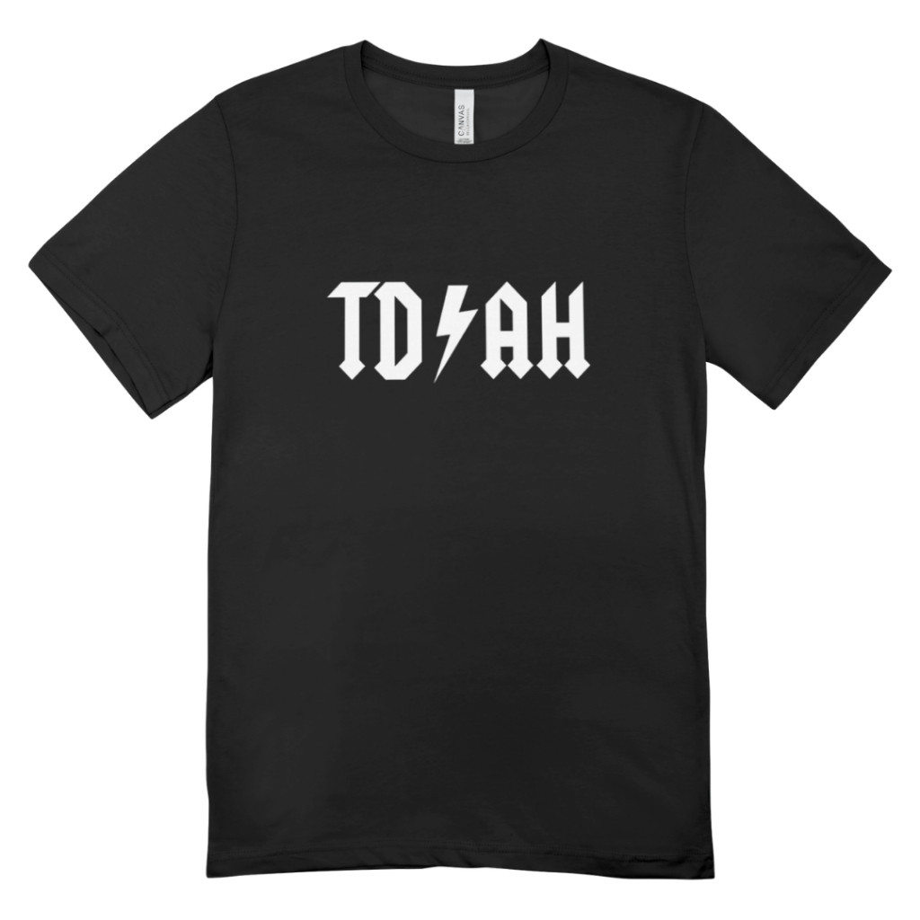 Camiseta Unissex Rock 100% Algodão TDAH e Autismo Estilo Banda Plus Size Premium Zueira Meme