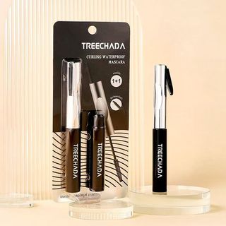 Tailândia TREECHADA Ultra-Fino À Prova D 'Água Estilo Rímel Pequena Cabeça de Escova Superior Inferior Rímel Longo Curli