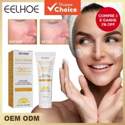 Eelhoe Creme Solar Proteção De Umidade Facial Corpo Pele Protetora Cuidados Com A Summerti me Refrescante Não Gorduroso