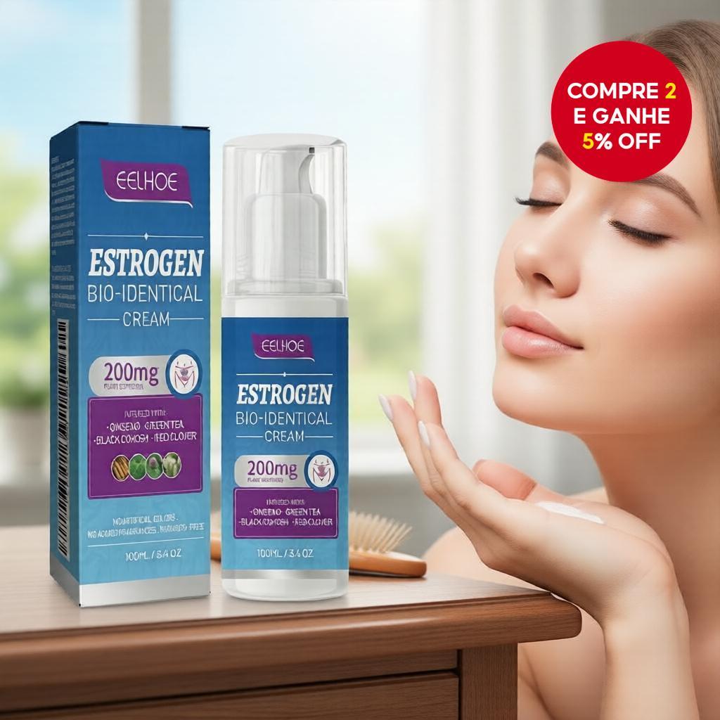 Creme de Progesterona Sem Estrogênio para Menopausa - Equilíbrio Hormonal para Mulheres