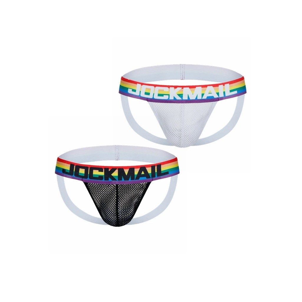 2 Peças Masculinas Jockstrap Tanga Respirável Roupa Íntima Masculina Tangas Cueca