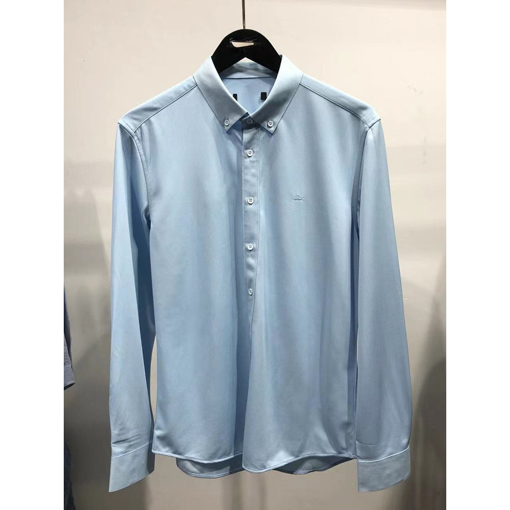 Roupas masculinas de marca!Haijia retira o armário!Camisa masculina de gola pontiaguda de primavera, camisa masculina de