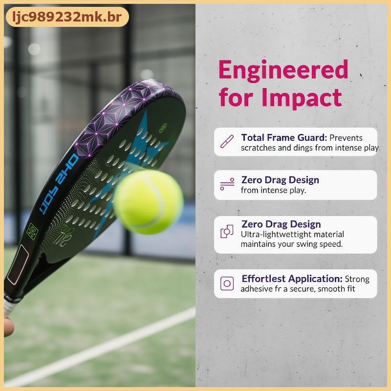 [MYBR] Fita De Proteção Sho Absorção Padel Raet Anti-Queda À Prova De Arranhões Paddle Head Edge Stier Alta Elasticidade