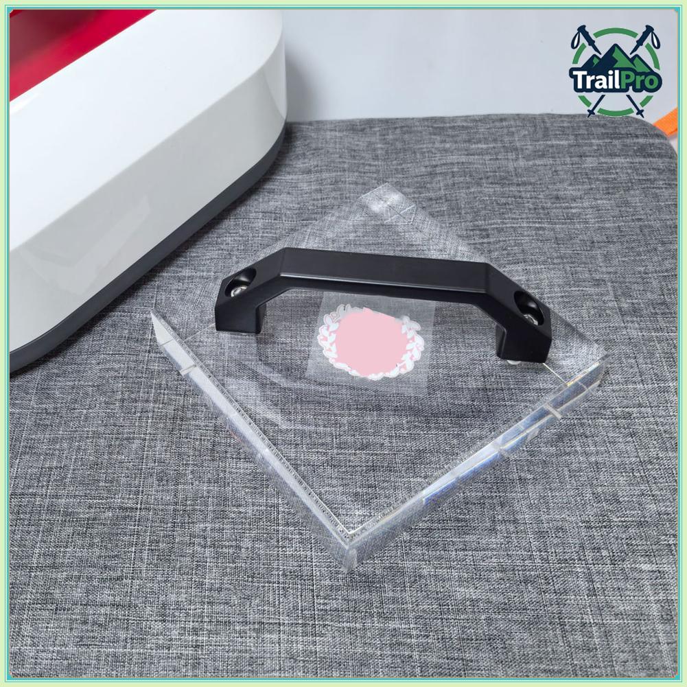 TrailPro Fabater H TV Cooling Block 4.7in x Acrílico Craft Tool Cooler para prensa térmica portátil com alça Rápida e