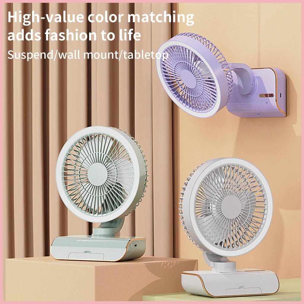 Ventilador Circulador De Ar De Mesa , Controle Remoto , Carregamento USB , Circulante Para Cabeceira , Quarto , Escritór
