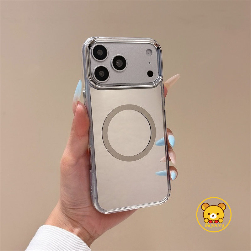 Capa De Telefone Com Espelho Magnético De Metal Para Motorola Moto G85 G84 G82 G60 G60S G55 G54 G52 G24 Power G35 G34 G4