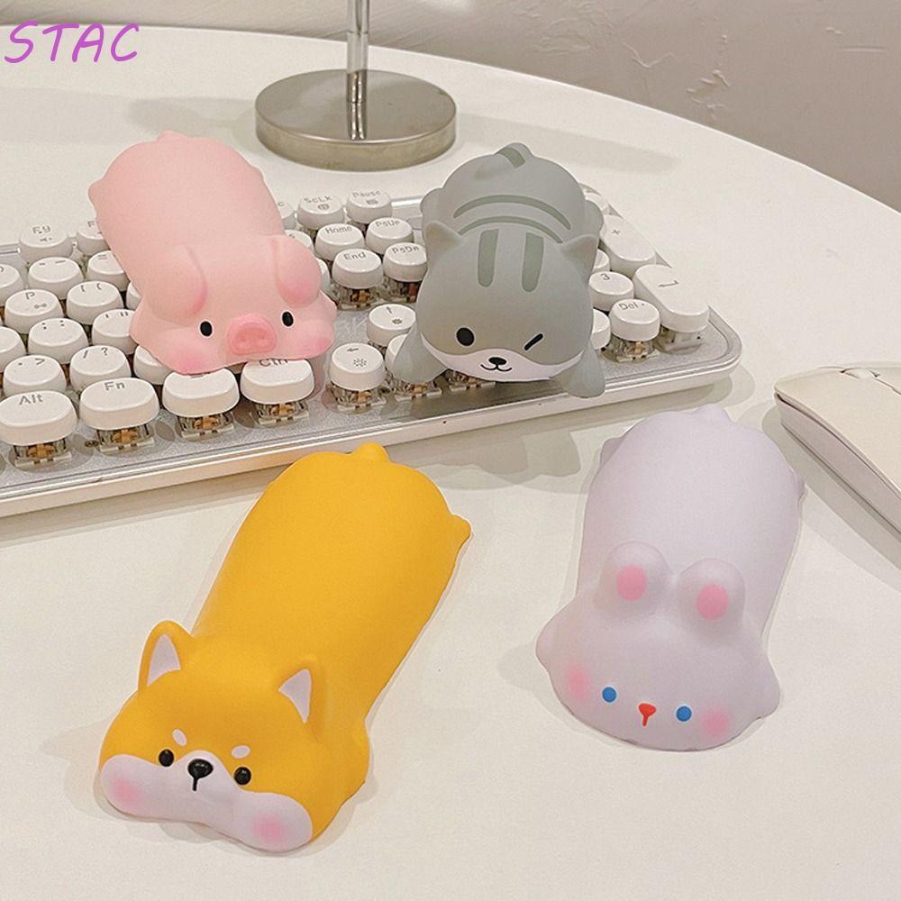 STAC Mouse Pad Teclado Descanso De Pulso Material De Escritório Tapete De Mesa Braço Para Laptop Suporte De Mão Macio