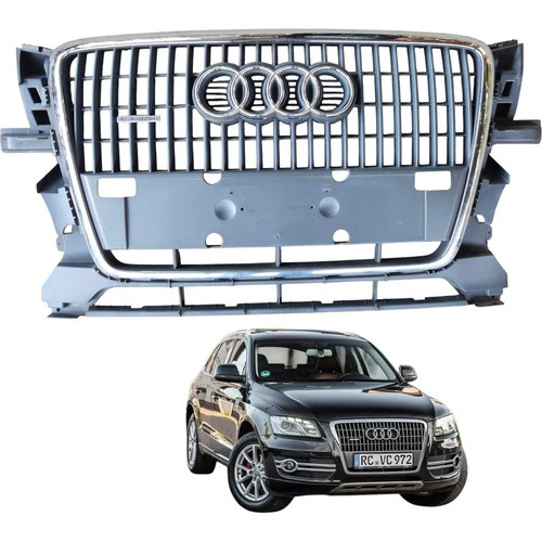 Grade Frontal Parachoque Audi Q5 2009 2010 2011 2012 8r0853651 Preto Brilhante