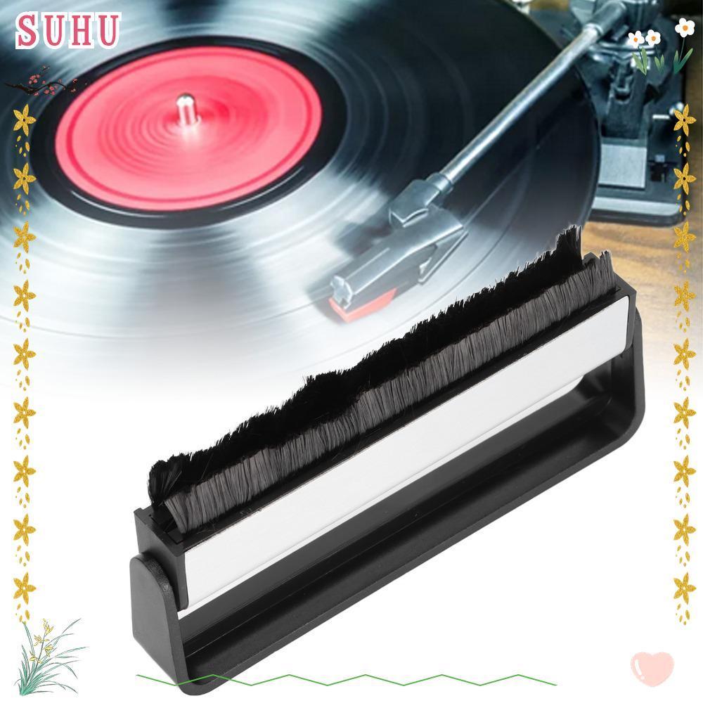 Escova De Limpeza De Discos De Fibra De Carbono SUHU , Antiestática Vinil Com Retenção De Som Hi-Fi