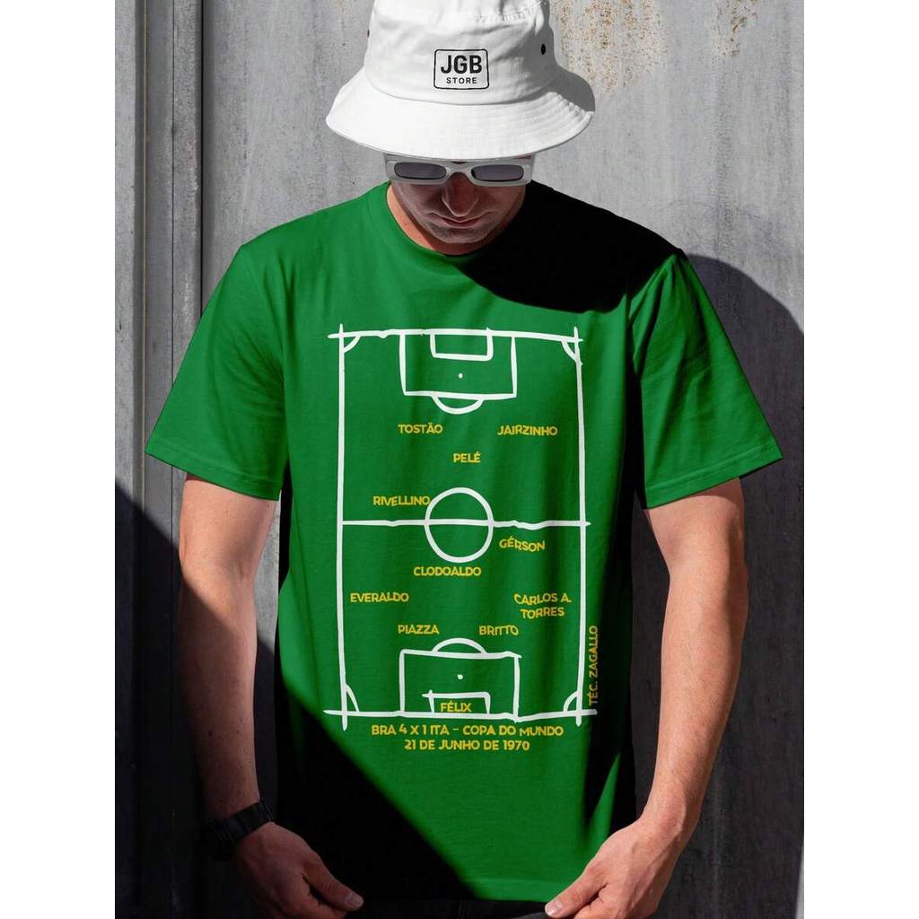 Camiseta Time Brasil 1994 Tetra Copa do Mundo  100% Algodão Unissex Camisa Masculino Feminino Plus Size Copa Mundo