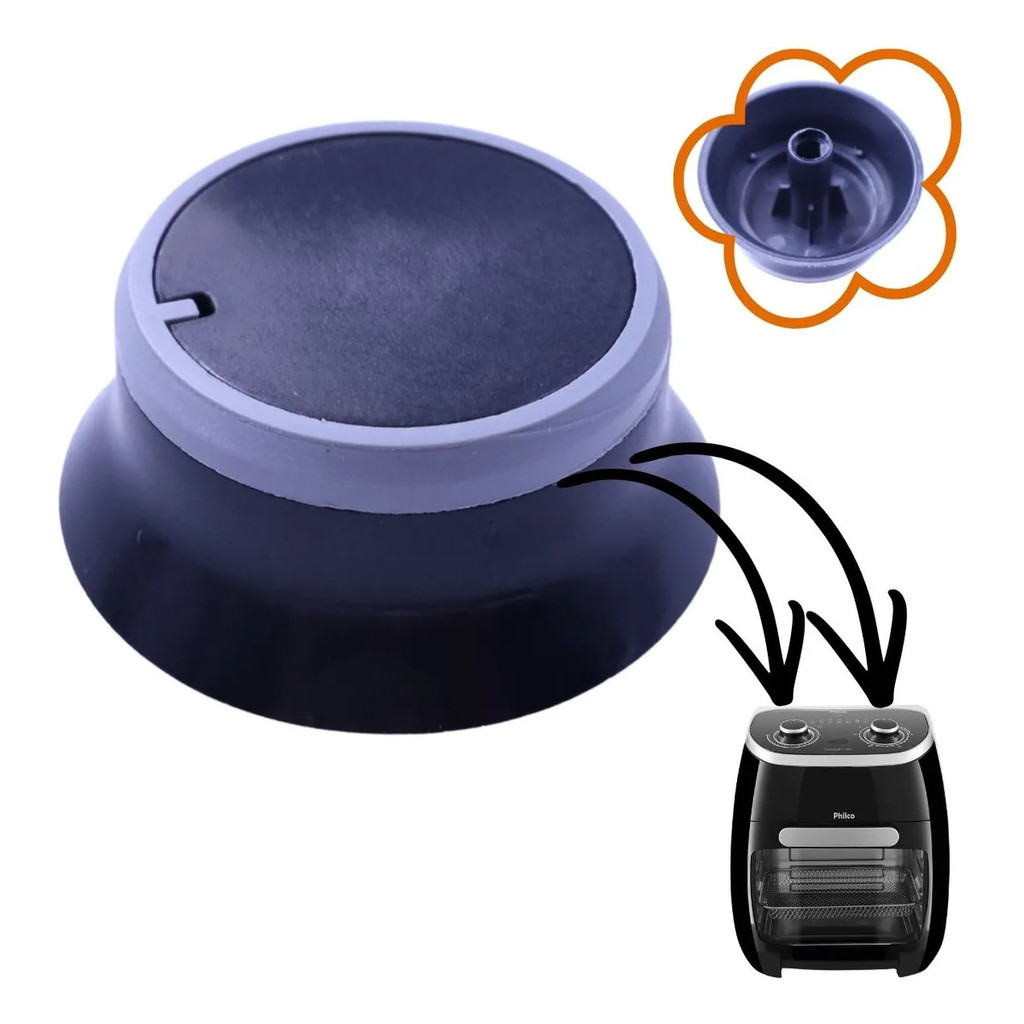 Botão De Air Fryer Para Philco Oven Pfr2000 Timer Temper
