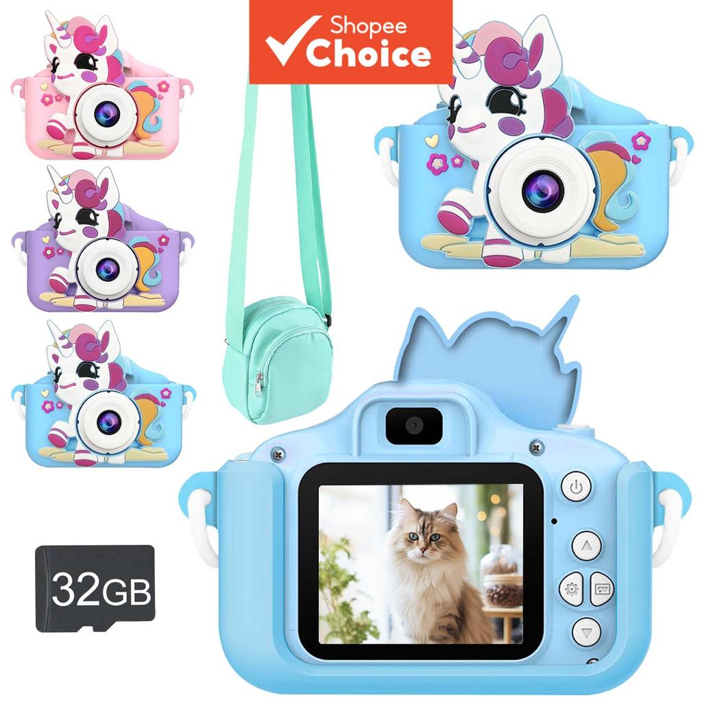 Câmera de Selfie Infantil, Presente de Natal Aniversário para Meninos de 3 a 9 Anos, Câmeras Digitais HD para Crianças