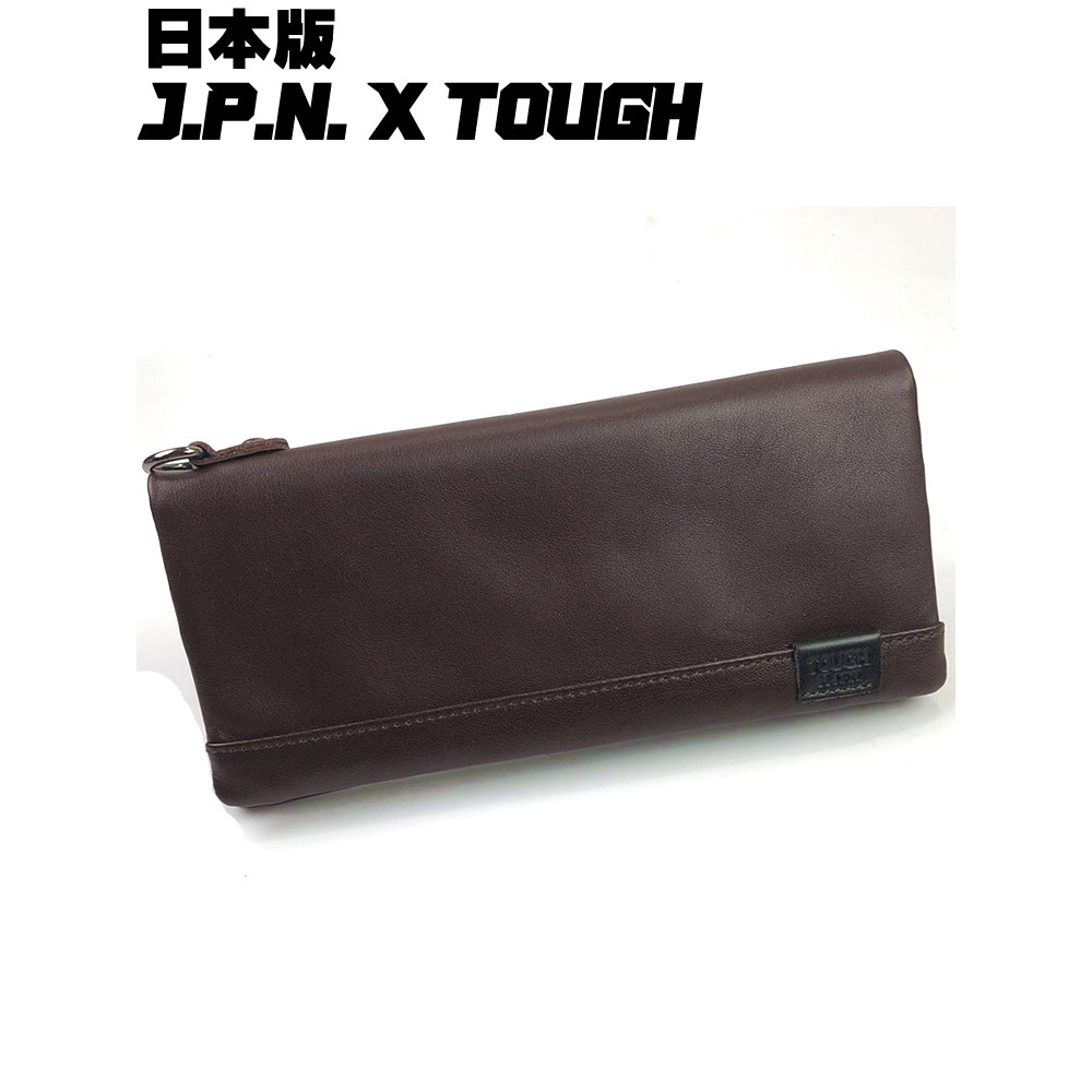 Importado Japão JPN X TOUGH Carteira de Couro Longa Masculina Ultra-Fino Carteira Macia Simples Embreagem de Negócios