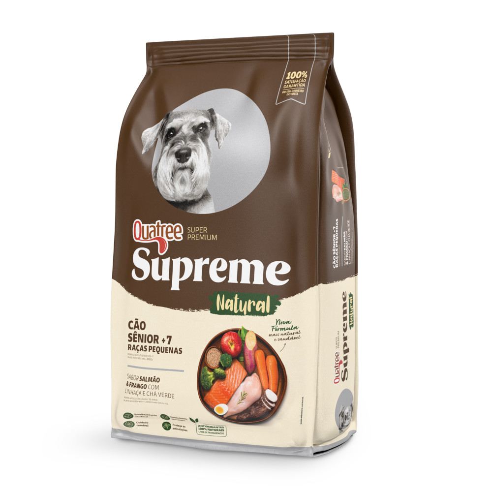 Ração Quatree Supreme Cães Senior + 7 Raças Pequenas 10,1kg