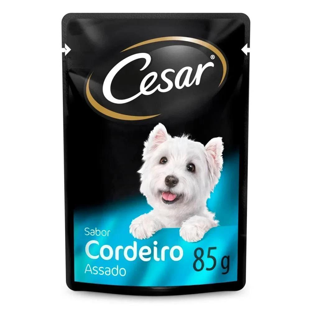 Ração Umida para Cães Adulto Cordeiro Assado 85 g Cesar