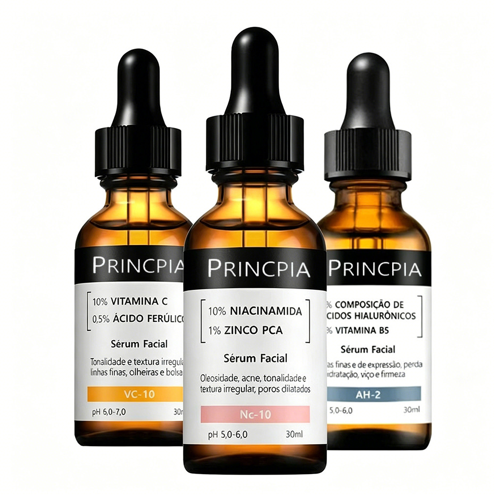 Kit Sérum Facial Princpia Todos os modelos | Niacinamida | Ácido Glicólico | Tranexâmico | Salicílico