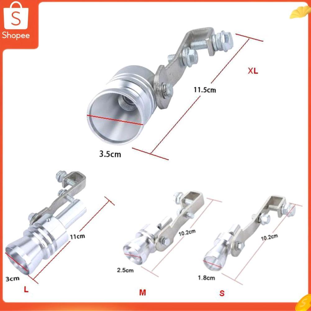 Hap Xtahdge Turbo Whistle Silenciador Tubo de cauda BOV Blow Off Valve Simulator Alumínio Tamanho XL