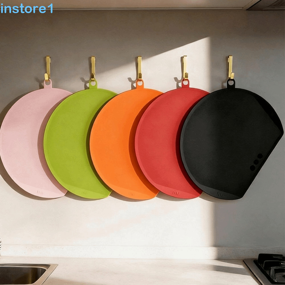 Tábua De Corte INSTORE TPU , Semicircular À Prova De Molde Em Forma De D , Bloco De Cozinha Antiderrapante