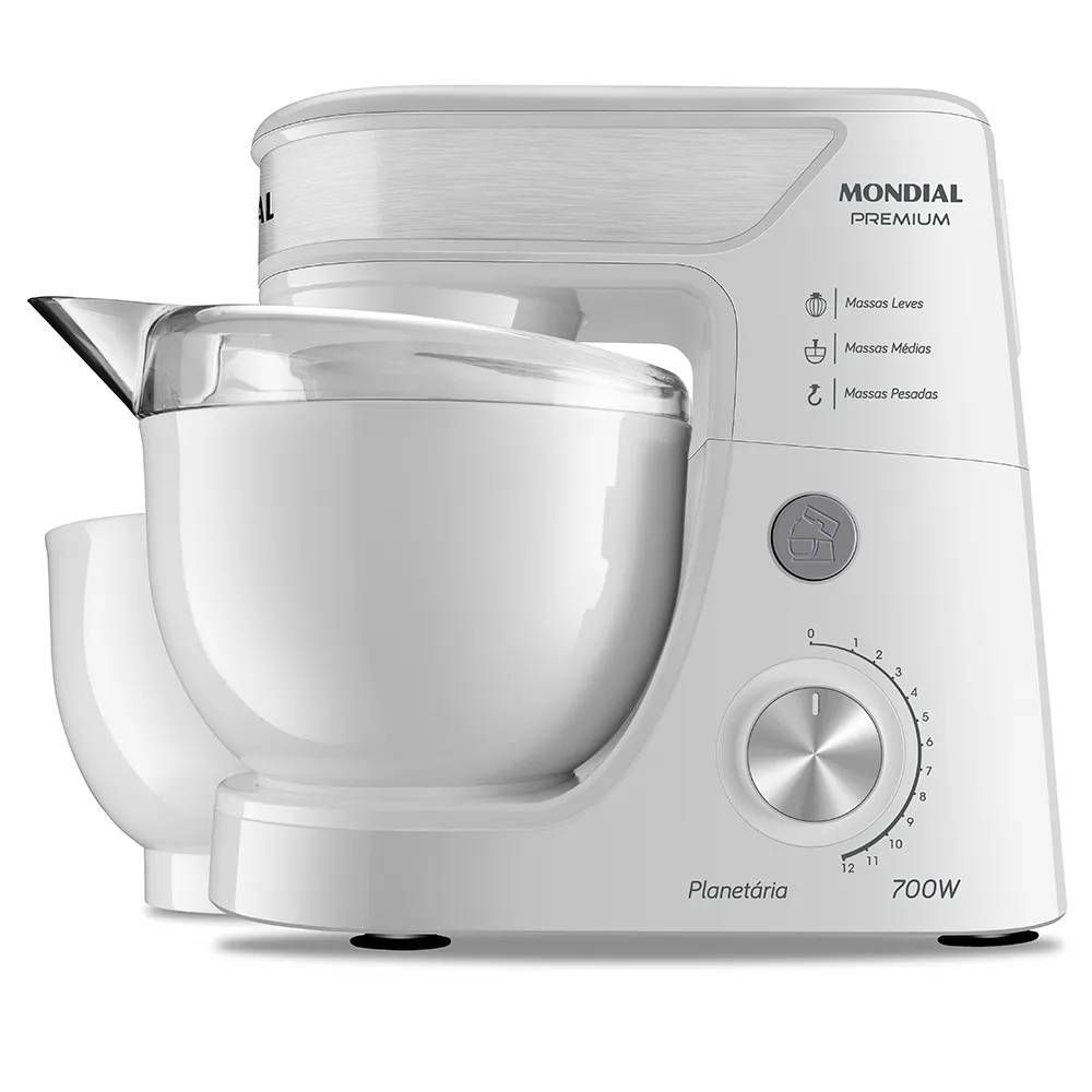 BATEDEIRA PLANETARIA BP-01P-W 700W MONDIAL 110V | ACOMPANHA 3 BATEDEORES