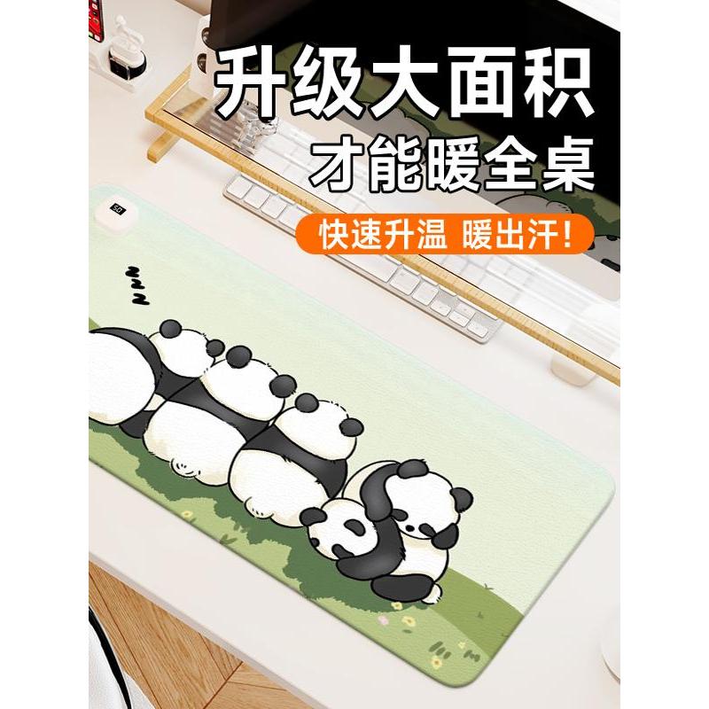 Desenho animado Panda Aquecimento Mouse Pad Escritório Computador Mesa Aquecedor Pad Tempo de temperatura constante Mous