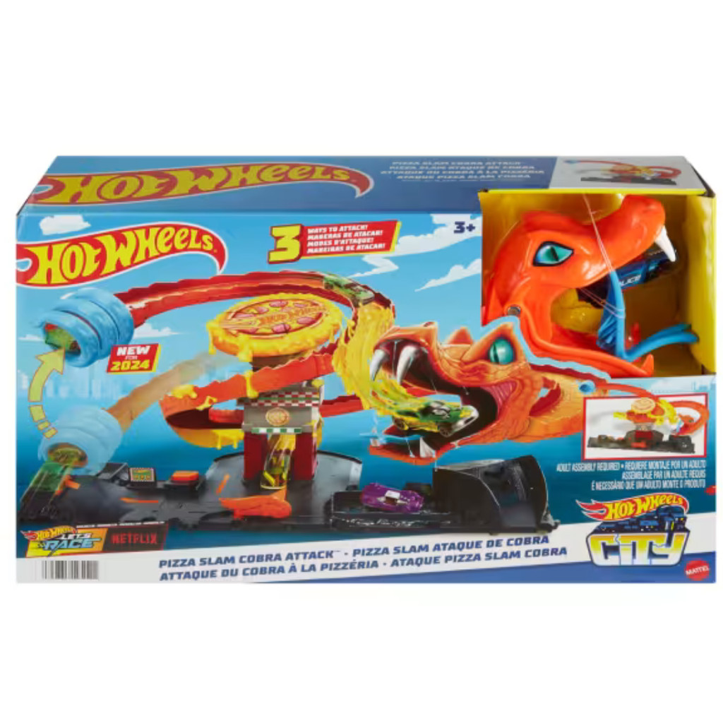 Pista Hot Wheels City Ataque De Cobra Vs Pizzaria HTN81 Mattel