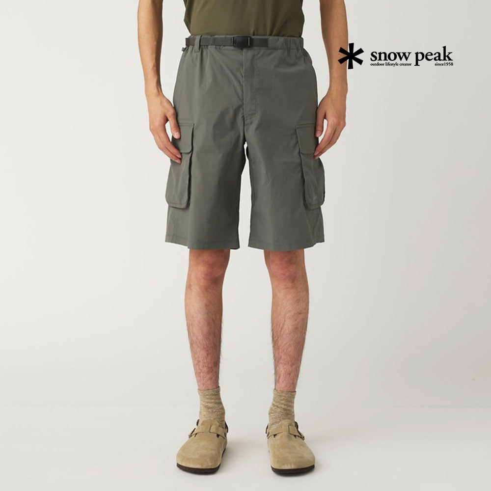 Snowpeak snowpeak série de pesca voadora ao ar livre série montanha Bermuda Shorts calças de cinco pontos masculino SPF-